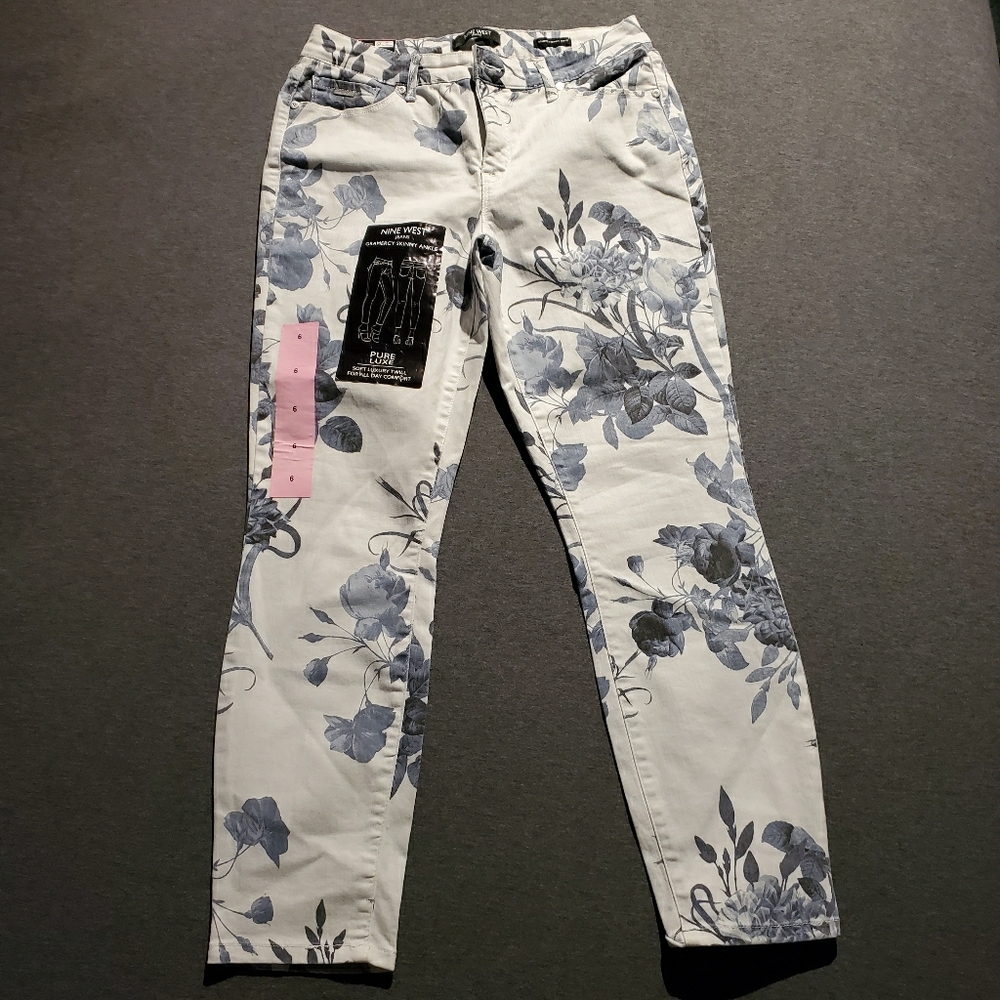 Nine West Gramercy Skinny Ankle Jeans NWT